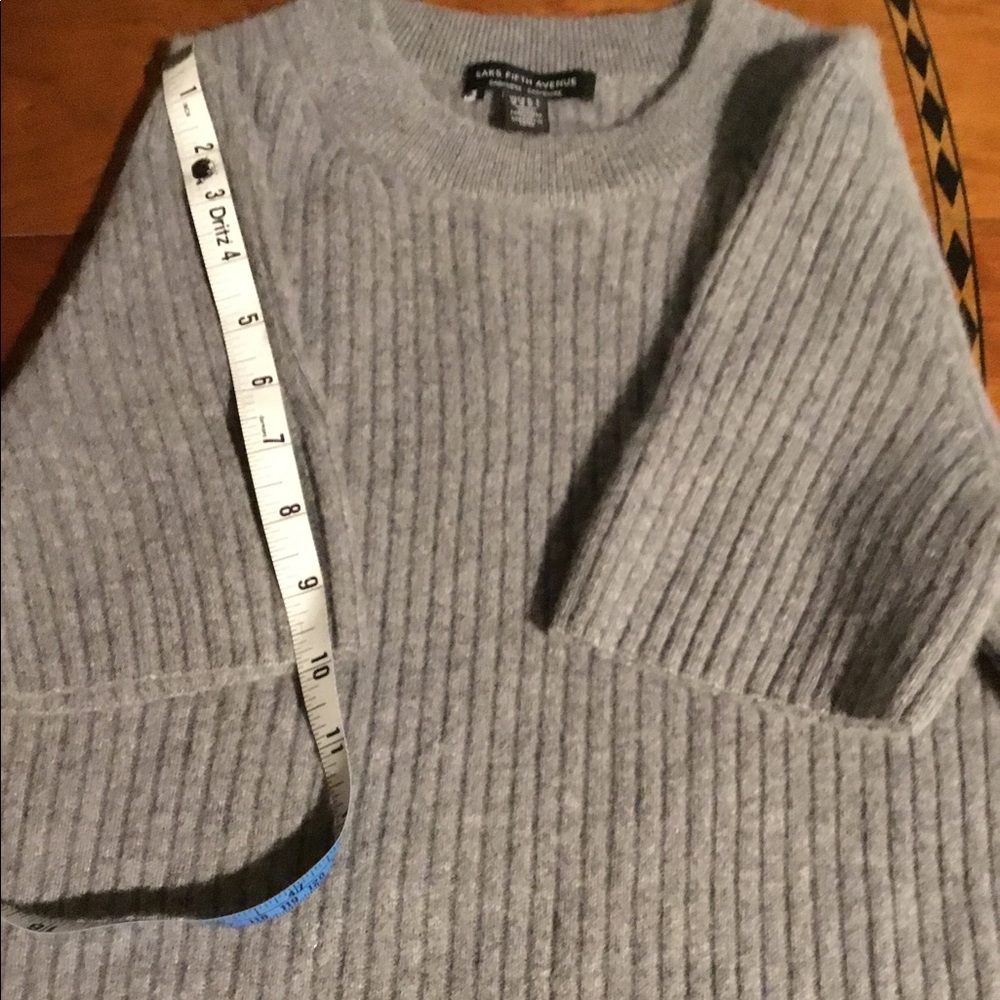 Saks Fifth Avenue Cashmere Sweater Gray